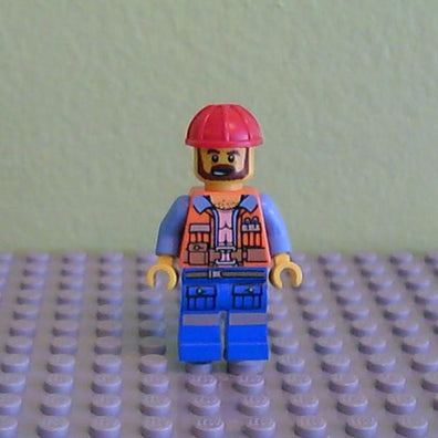 LEGO Minifigure-Frank the Foreman-The LEGO Movie-TLM047-Creative Brick Builders